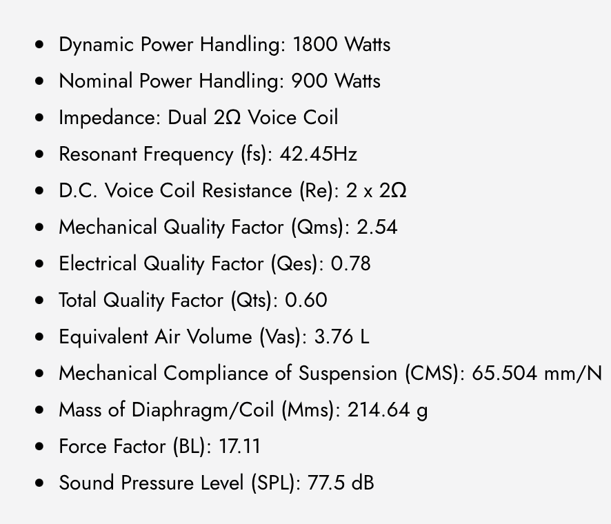 WDX8G5R.2 8 in. Dual 2-Ohm Subwoofer