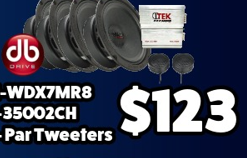 Combo 4-WDX7MR8 + 3500.2CH + Par Tweeters