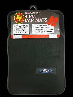 ALFOMBRA 4 PC. FORD CARPET MATS-BLACK