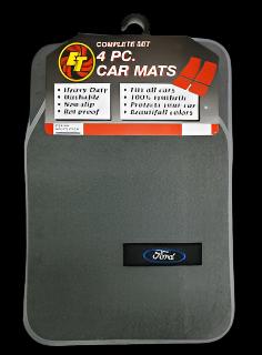 ALFOMBRA 4 PC. FORD CARPET MATS-GREY