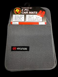 ALFOMBRA 4 PC. HYUNDAI CARPET MATS-GREY