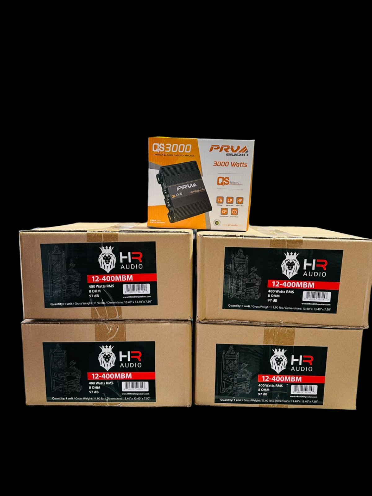 COMBO HR AUDIO 12" 400MBM + QS 3000