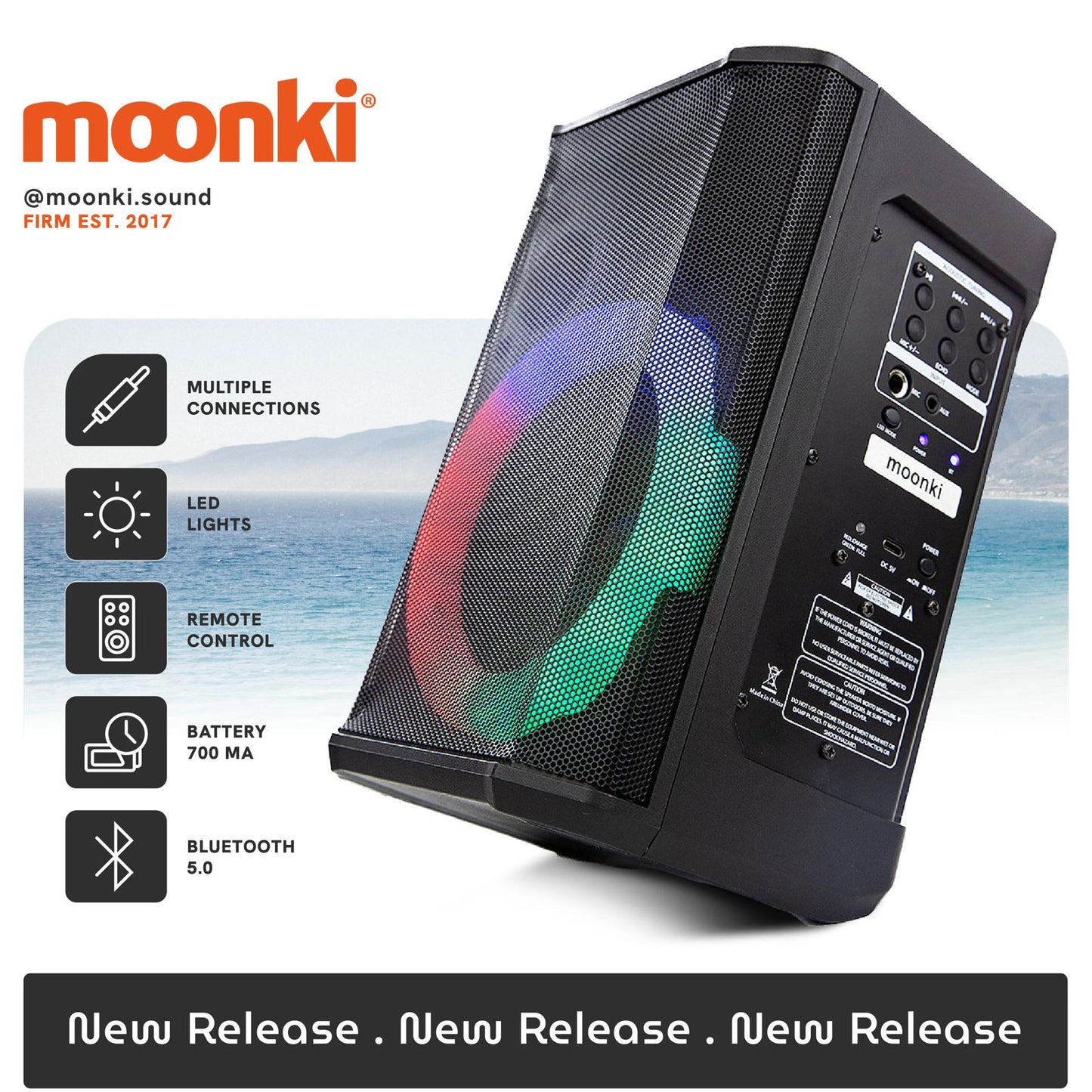 BOCINA RECARGABLE MOONKI