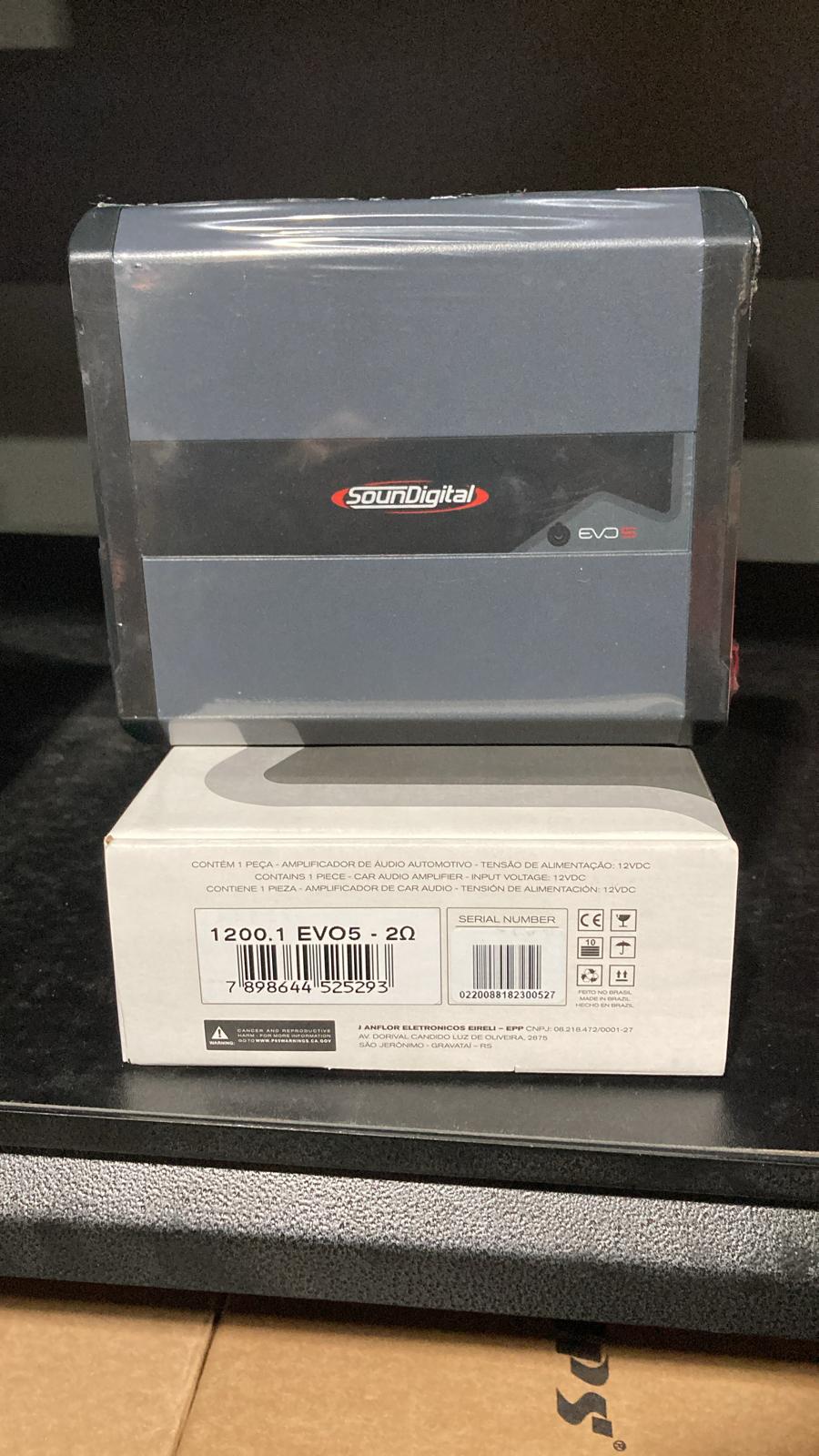 AMPLIFICADOR SOUND DIGITAL 1200.1 2 OHM