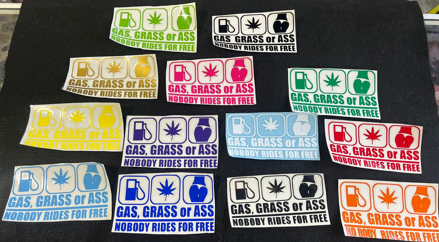 Sticker de Gas Grass or As*