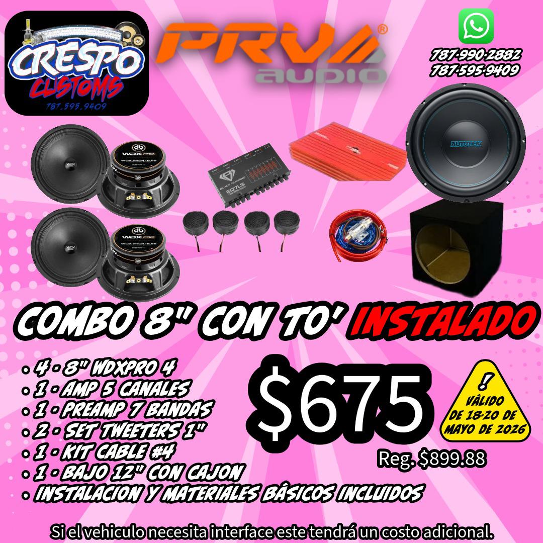 COMBO 8" CON TO INSTALADO