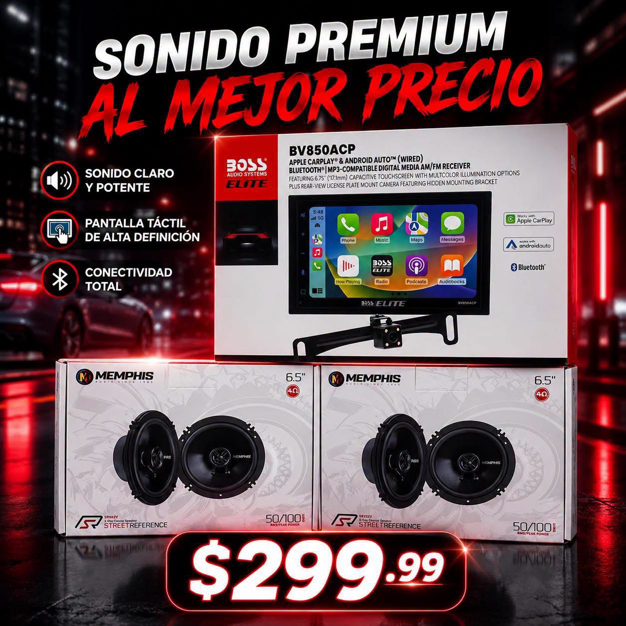 COMBO RADIO + BOCINAS