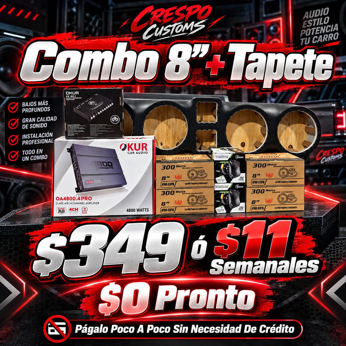 COMBO 8" + TAPETE