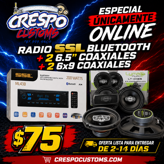 Combo Radio SSL + 2 6.5” + 2 6x9