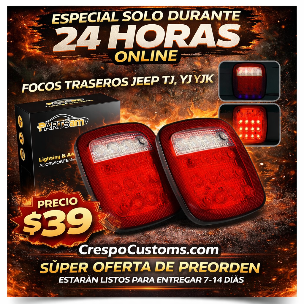 SOLO 24 Horas Focos Traseros JEEP