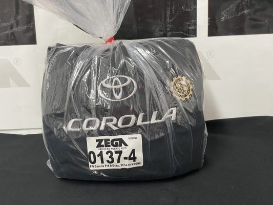 Full Set Toyota Corolla 2014-2019 Black (Back Row Without Arm Rest) #137-4