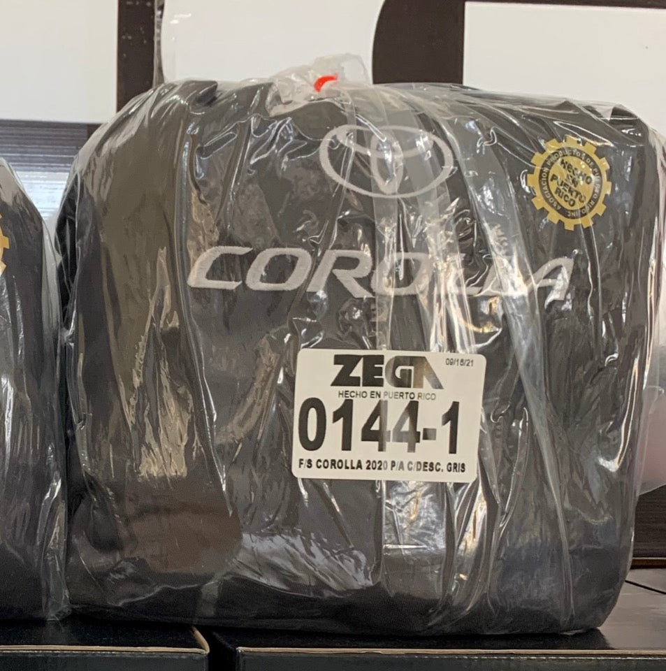 Full Set Toyota Corolla Sedan 2020-2025 Gray (Back with Arm Rest) #144-1