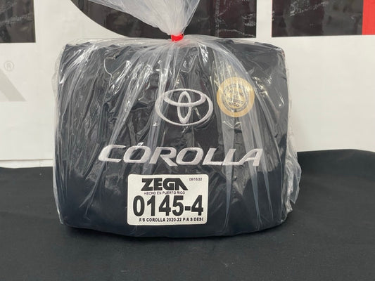 Full Set Toyota Corolla Sedan 2020-2025 Black (Back Row Without Arm Rest) #145-4