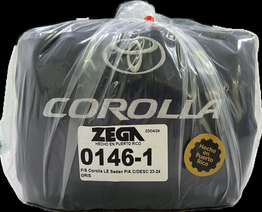 Full Set Toyota Corolla Sedan LE 2023-2025 Gray (Back with Arm Rest) #146-1