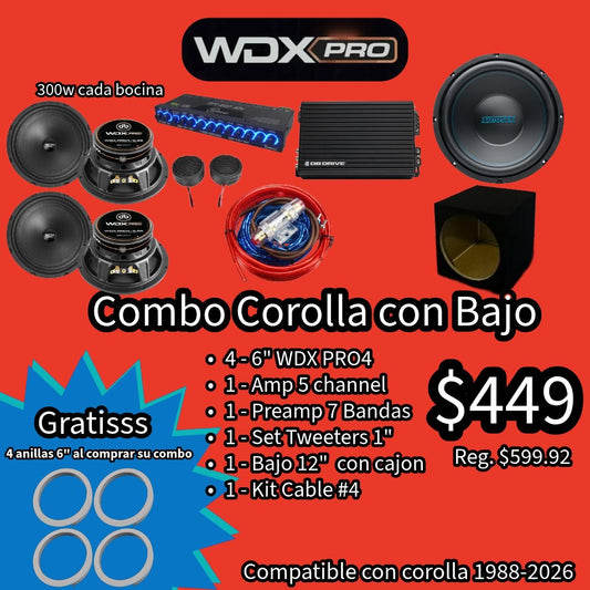 COMBO De Música Corolla Con Bajo