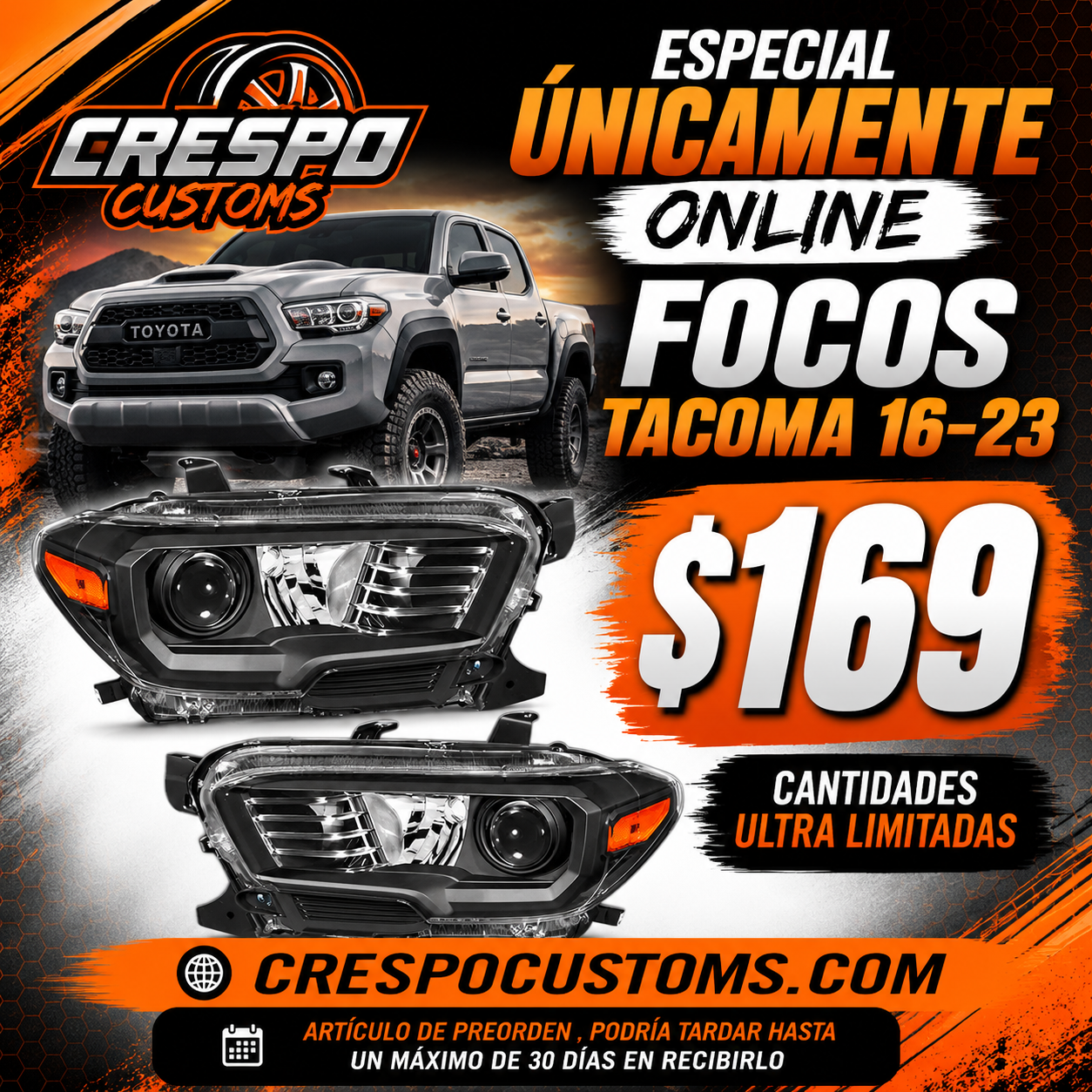 Focos Tacoma 16-23