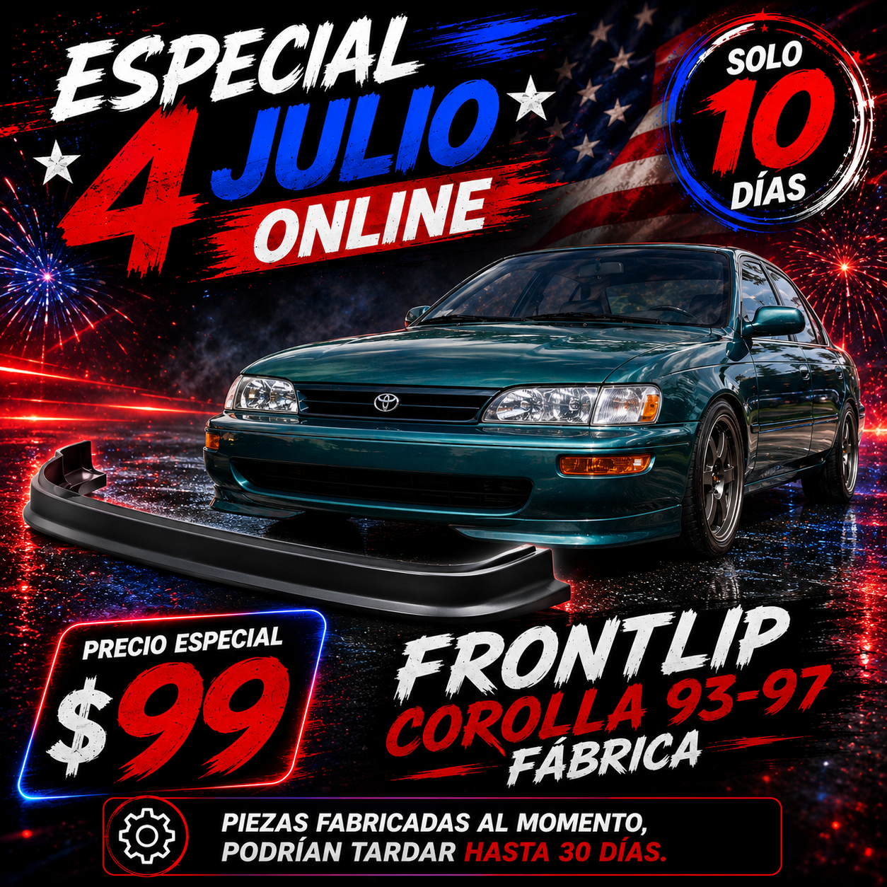 Frontlip Corolla 93-97 Fábrica