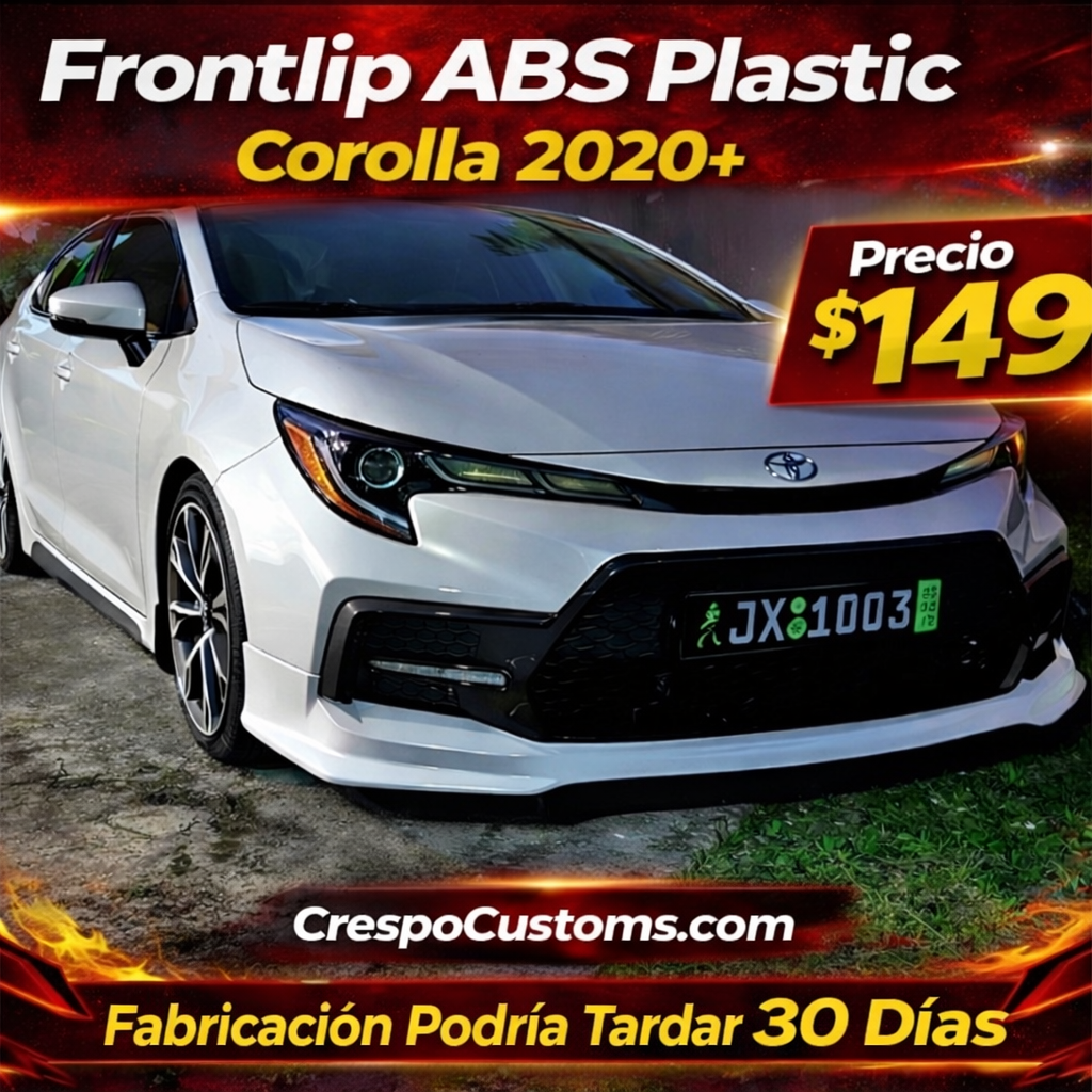 Frontlip Abs Plastic Corolla 2020+