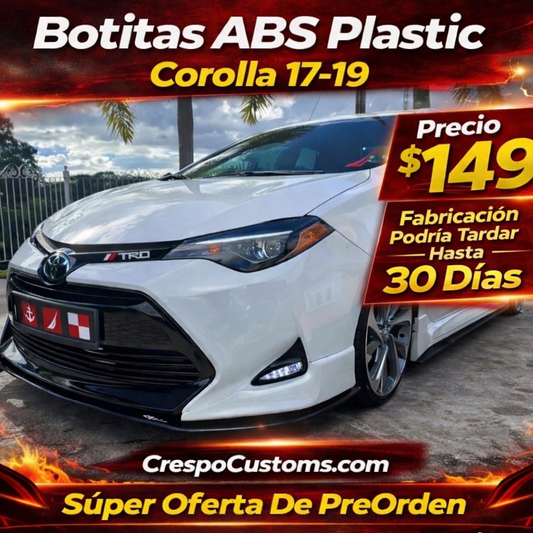 Frontlip Abs Plastic Corolla 17-19
