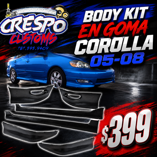 Body Kit En Goma Corolla 05-08