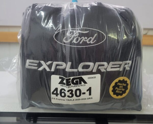 Full Set Ford Explorer Triple (7 Passengers) Gray 2020-2025 #4630-1