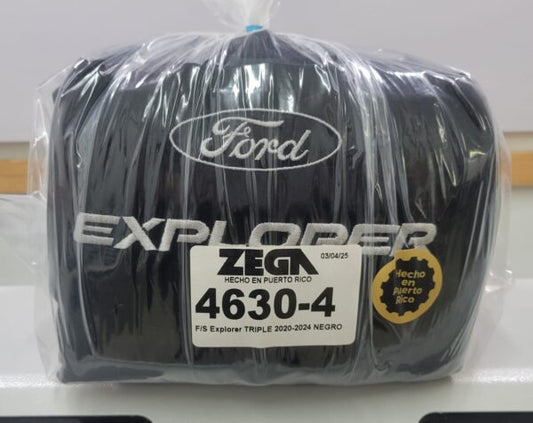 Full Set Ford Explorer Triple (7 Passengers) Black 2020-2025 #4630-4