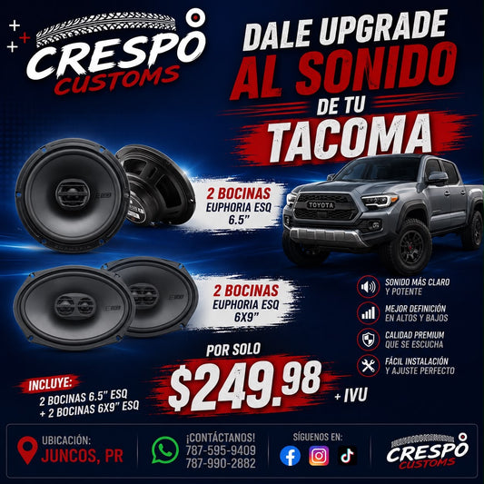 COMBO DALE UPDATE AL SONIDO (TACOMA)
