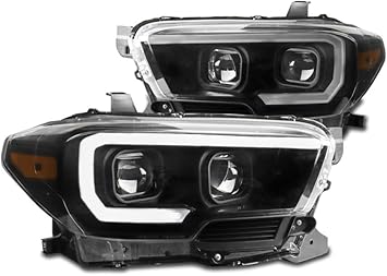 Focos Toyota Tacoma 16-23  (Proyector) Fondo Negro