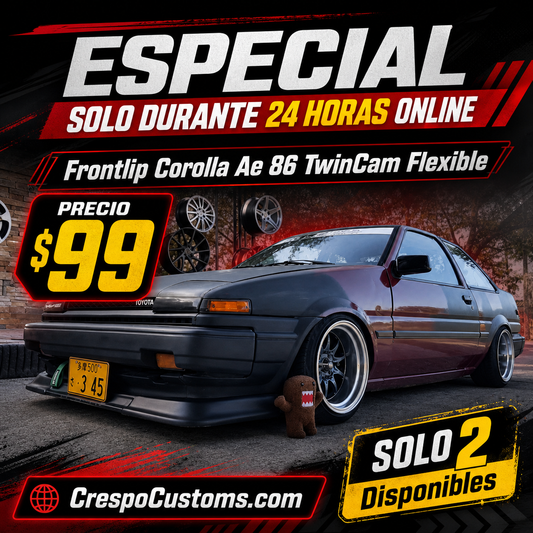 SOLO 24 Horas Frontlip Corolla Ae86 TwinCam