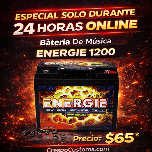 SOLO 24 Horas Batería De Música 1200