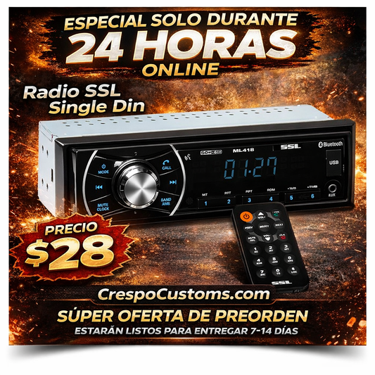 SOLO 24 Horas Radio SSL Single Din