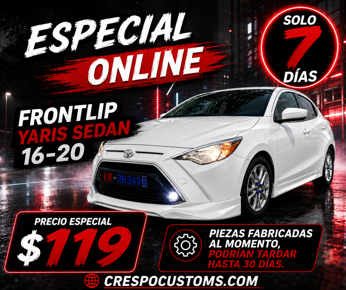 Frontlip Yaris Sedan 16-20
