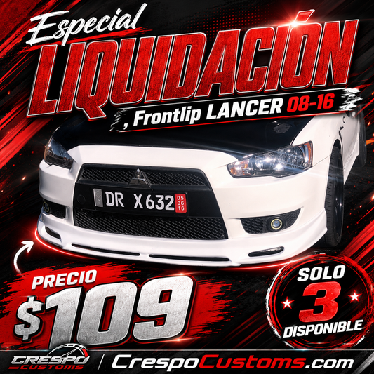 ESPECIAL Frontlip Lancer 08-16 ABS Plastic