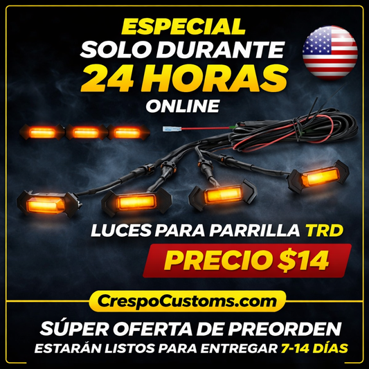 SOLO 24 Horas Luces Raptor Para Parrilla TRD