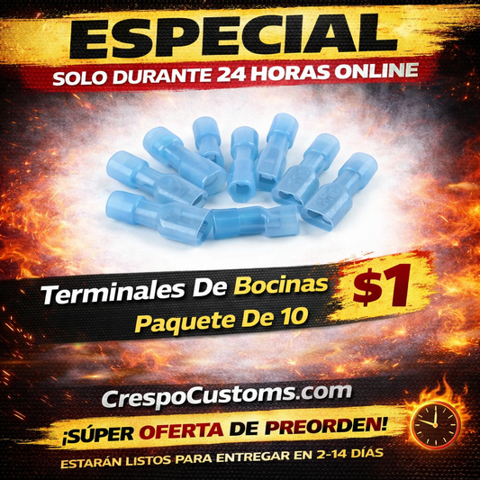 SOLO 24 Horas Terminales De Bocinas Paquete De 10