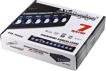 Audiopipe EQ-709X 7-Band Graphic In-Dash Equalizer