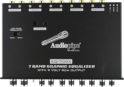 Audiopipe EQ-709X 7-Band Graphic In-Dash Equalizer