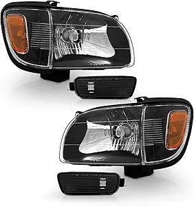 Focos Toyota Tacoma 01-04 (OEM Type) (Fondo Negro)