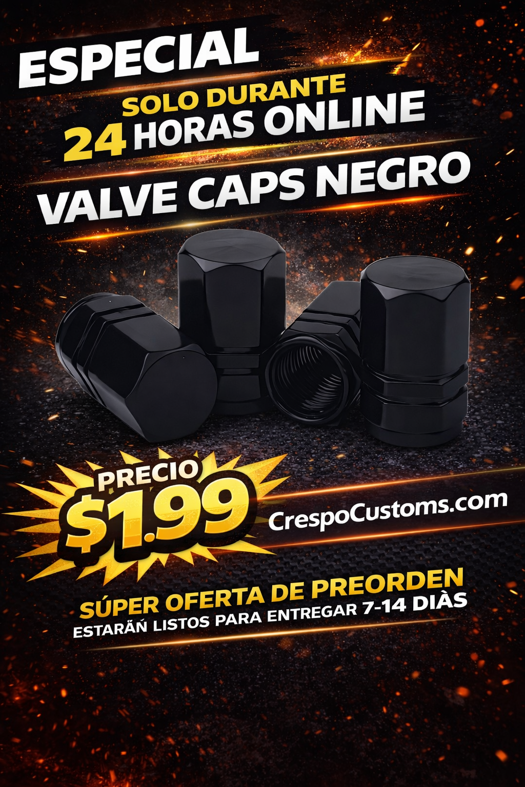 SOLO 24 Horas Valve Caps