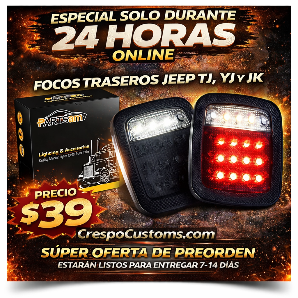 SOLO 24 Horas Focos Traseros JEEP