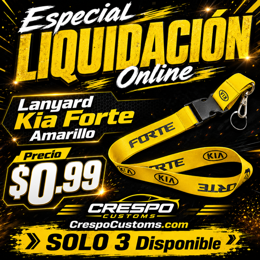 ESPECIAL Lanyard Kia Forte Amarillo