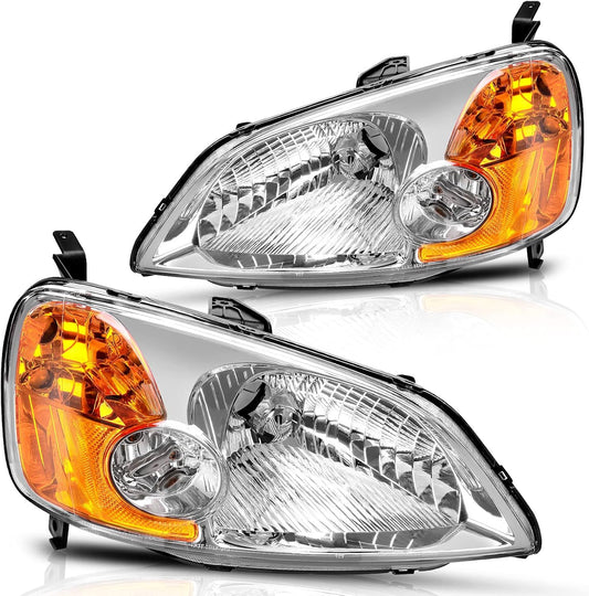 Focos Honda Civic 01-03 Clear