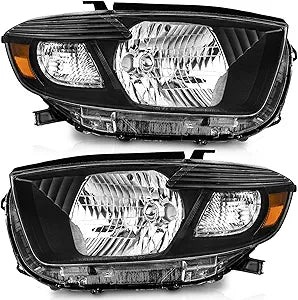 Focos Toyota Highlander 08-10 Fondo Negro