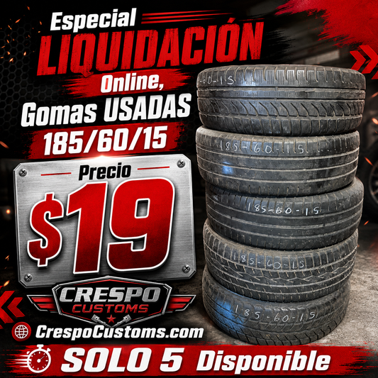 ESPECIAL Goma Usada 185/60/15