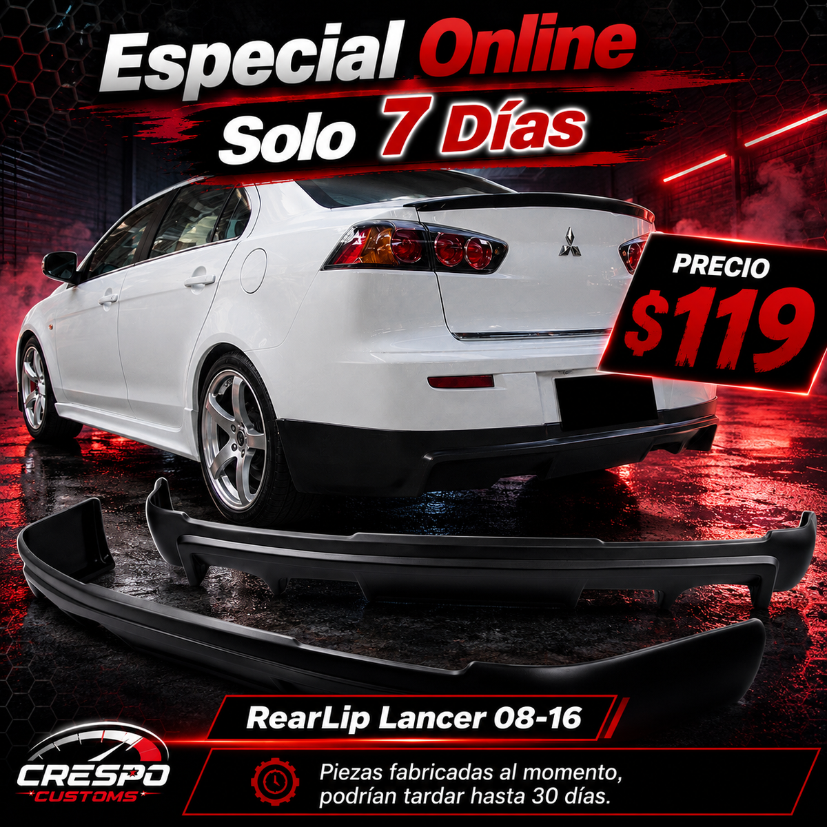 RearLip Lancer 08-16