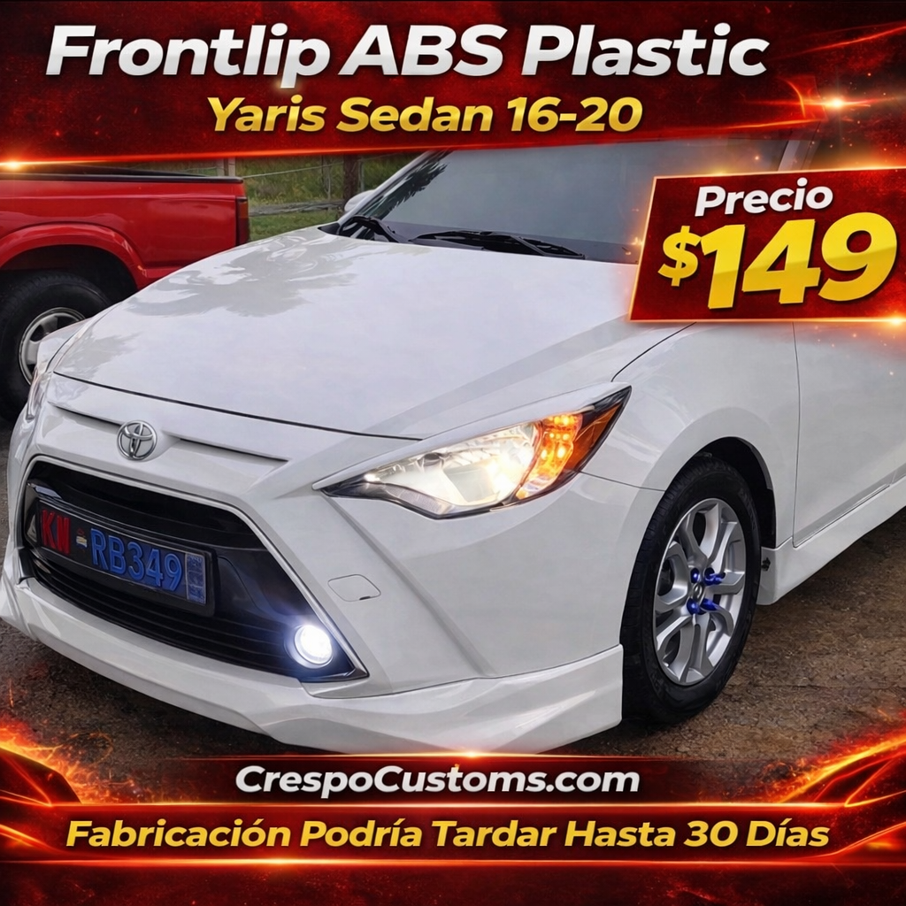 Frontlip Abs Plastic Yaris Sedan 16-20