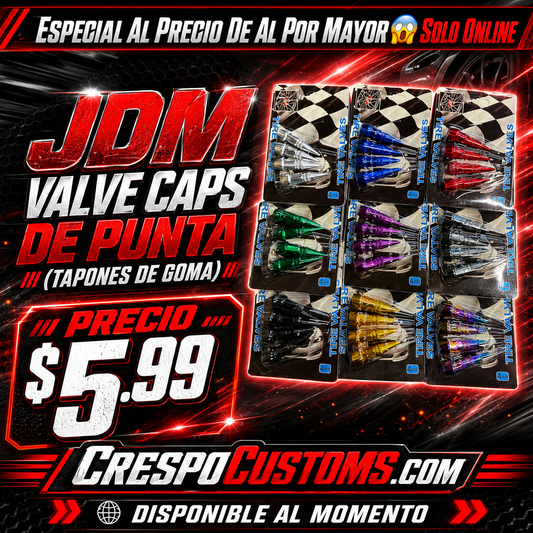 ESPECIAL JDM Valve Caps(Taponcitos De Goma)