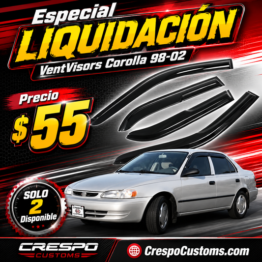 LIQUIDACIÓN Ventvisors Corolla 98-02