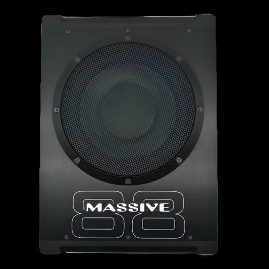 Massive BOOM88 - 8" 200 Watts RMS Hideaway Under Seat Powered Subwoofer