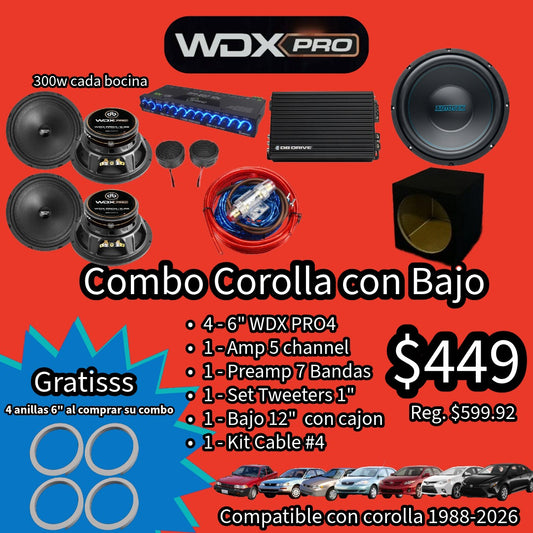 Combo Corolla Con Bajo